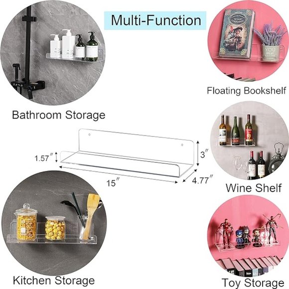Acrylic Shelves 2 Pack - Picture 1 of 1